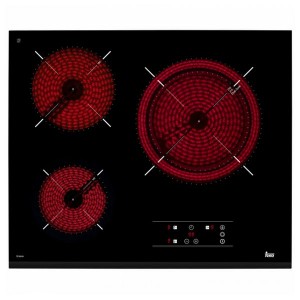 Plaques vitro-céramiques Teka TZ6318 60 cm Noir (3 Zones de cuisson)