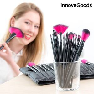 Ensemble de 24 Pinceaux et Brosses de Maquillage InnovaGoods