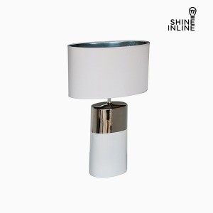 Lampe de bureau Argent Blanc (44 x 22 x 68 cm) by Shine Inline