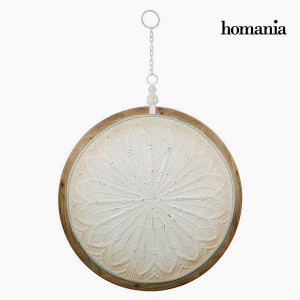 Décoration Suspendue Circulaire Blanc Bronze (91 x 109 x 10 cm) by Homania