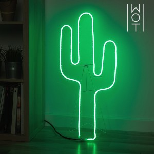 Cactus LED avec Chevalet Wagon Trend