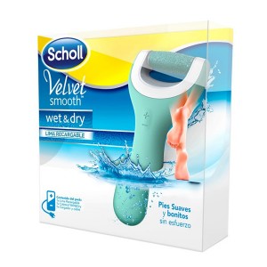 Lime Électronique Rechargeable pour les Pieds Wet & Dry Scholl Velvet