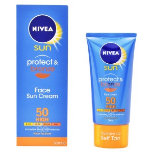 Écran solaire visage Protect & Bronze Nivea SPF 50 (50 ml)
