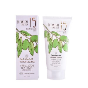 Protecteur Solaire Fluide Botanical Australian Gold SPF 15 (147 ml)