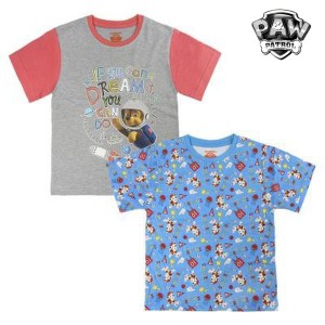 T shirt à manches courtes Enfant The Paw Patrol 6985 Gris (taille 4 ans)