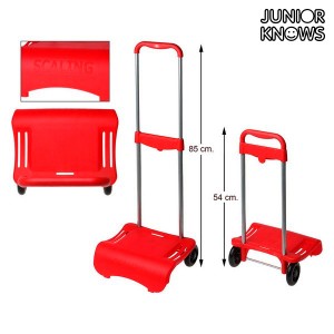 Chariot pour Sac à Dos Pliable Junior Knows 88261 (80 x 28 cm) Rouge