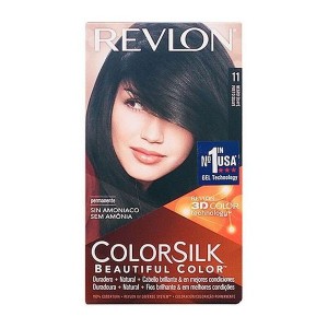 Teinture sans ammoniaque Colorsilk Revlon Noir léger