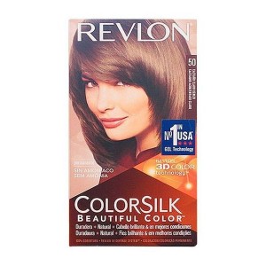 Teinture sans ammoniaque Colorsilk Revlon Châtain clair cendré