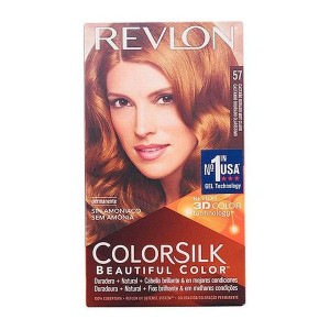 Teinture sans ammoniaque Colorsilk Revlon Châtain doré très clair
