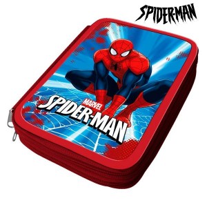 Pochette crayons Spiderman 32466 Rouge