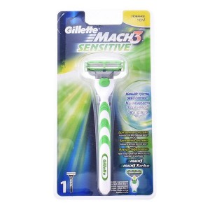 Rasoir électrique Mach 3 Sensitive Gillette (2 pcs)