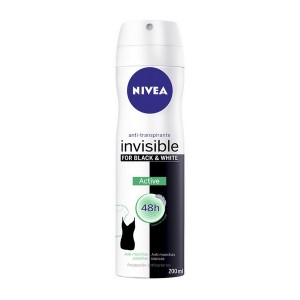 Spray déodorant Black & White Invisible Active Nivea (200 ml)