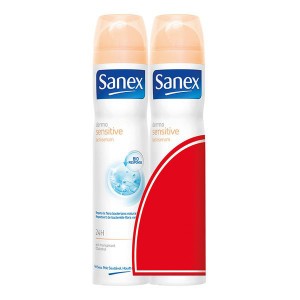 Spray déodorant Dermo Sensitive Sanex (2 pcs)
