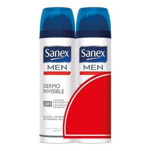 Spray déodorant Men Dermo Invisible Sanex (2 pcs)