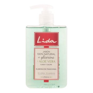 Savon pour les Mains à la Glyycérine et à l'Aloe Vera Lida (250 ml)