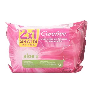 Lingettes Intimes Aloe Vera Carefree (2 pcs)