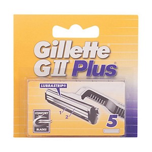 Lames de Rasoir de Rechange G-ii Plus Gillette (5 uds)