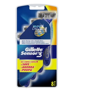 Rasoirs Jetables Sensor3 Gillette (8 uds)