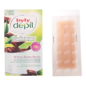Bandes Épilatoire Corporelles Depil Chocolate Byly (12 uds)
