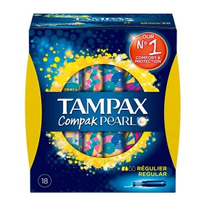 Tampons Réguliers Pearl Compak Tampax (18 uds)