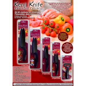 Couteau Ceramique Noir Kenji Knife