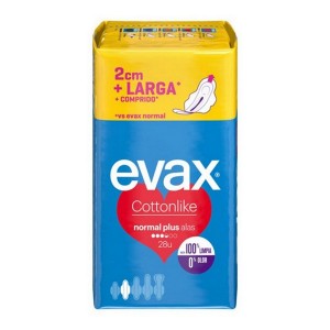 Compresses Normales avec Ailes Plus Evax (28 uds)