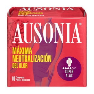Compresses avec Ailes Superplus Ausonia (10 uds)