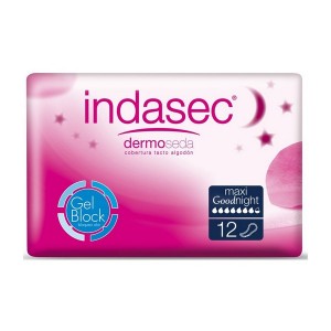 Compresses pour Incontinence Dermoseda Good Night Maxi Indasec (12 uds)
