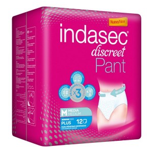 Couches Pour Personnes Non Dépendantes Pant Plus Indasec (12 uds)