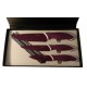 Coffret 3 couteaux lames anti adhérantes Mauve