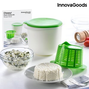 Moule pour Faire du Fromage Maison avec Livre de Recettes Cheasy! InnovaGoods
