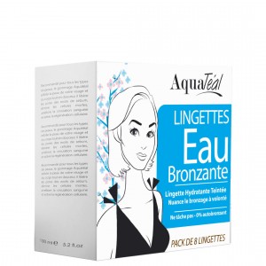 Lingettes Eau Bronzante