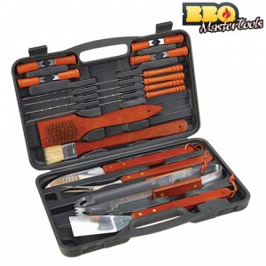 MALLETTE USTENSILES BARBECUE BBQ MASTER TOOLS 18 PIÈCES