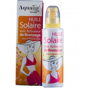 Huile solaire avec activateur de bronzage SPF 0