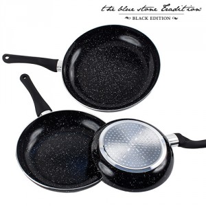 Poêles Revêtement Pierre Black Stone Pan (3 pièces)