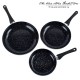 Poêles Revêtement Pierre Black Stone Pan (3 pièces)