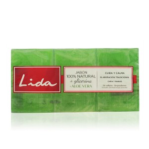 Savon pour les Mains à la Glyycérine et à l'Aloe Vera Lida (3 uds)