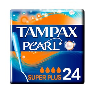 Pack de Tampons Pearl Super Plus Tampax (24 uds)