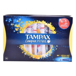 Pack de Tampons Pearl Regular Tampax (36 uds)