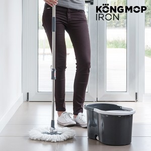 Balai-Serpillère avec Bac 360º Kong Mop Iron