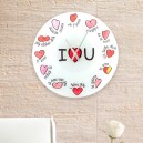 Horloge Murale Multilingue I Love You