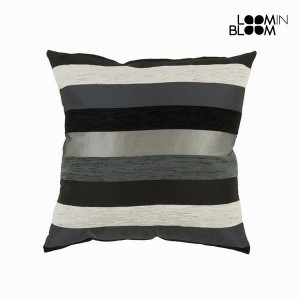 Coussin Noir (45 x 45 x 10 cm) - Collection Colored Lines by Loom In Bloom