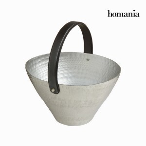 Centre de Table Étain Noir Argenté (27 x 27 x 21 cm) - Collection New York by Homania