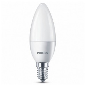 Ampoule LED Bougie Philips 5,5W A+ 240 V Blanc