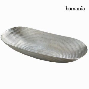 Centre de Table Étain Argenté (70 x 28 x 8 cm) - Collection New York by Homania