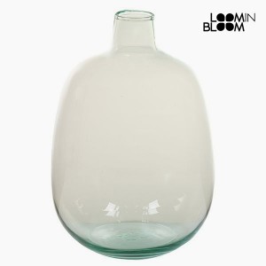 Vase en Verre Recyclé Blanc (25 x 25 x 40 cm) by Loom In Bloom