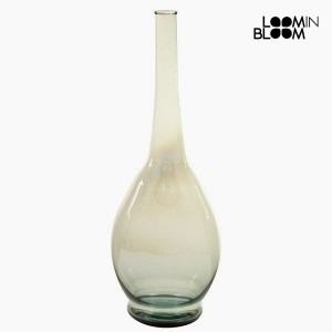 Vase en Verre Recyclé Blanc (18 x 18 x 50 cm) by Loom In Bloom