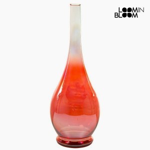 Vase en Verre Recyclé Rouge (14 x 14 x 40 cm) by Loom In Bloom