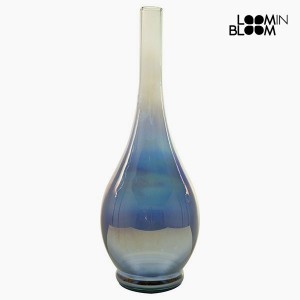 Vase en Verre Recyclé Bleu (14 x 14 x 40 cm) by Loom In Bloom