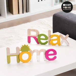 Panneau en Bois Oh My Home (Pack de 2)